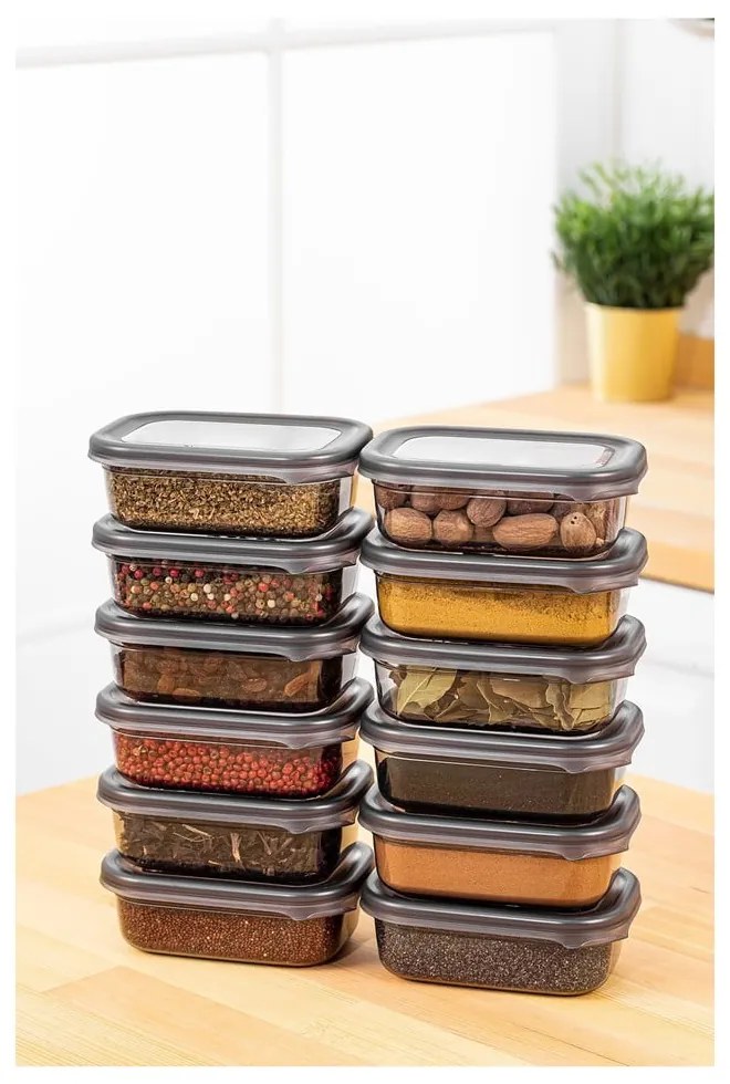 Élelmiszertartó doboz szett 12 db-os Fresco – Hermia