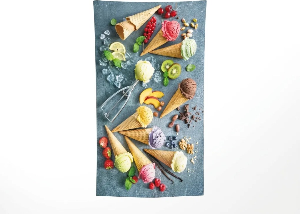 Gyorsan száradó XXL strand fürdőlepedő GELATTO színes 150 x 210 cm, 100% mikroszál