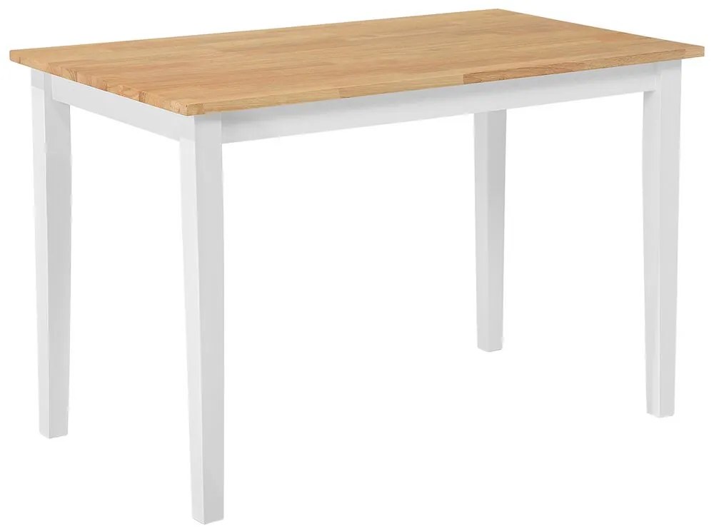 Klasszikus étkezőasztal fehér színben 120 x 75 cm HOUSTON Beliani