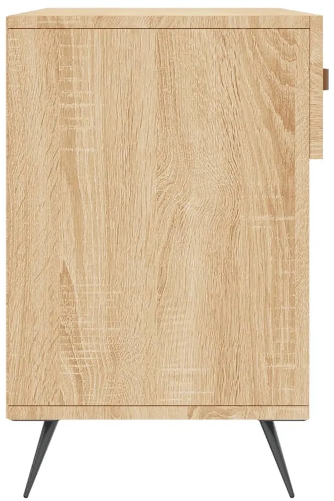 vidaXL sonoma tölgy színű szerelt fa cipőpolc 102x35x55 cm