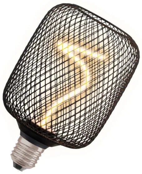 LED Dimmelhető izzó DECOR FILAMENT E27/3,5W/230V 1800K fekete - Osram