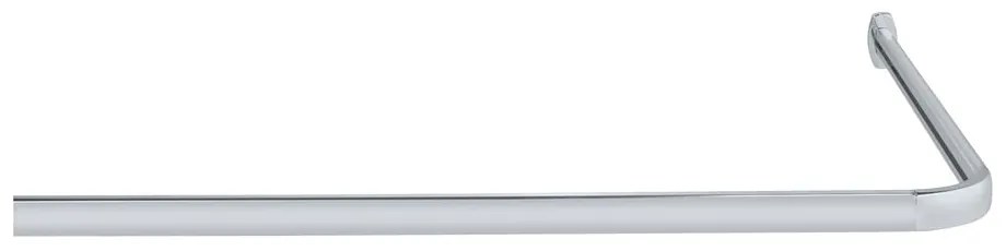 Fényes ezüstszínű zuhanyfüggöny rúd Era – Wenko