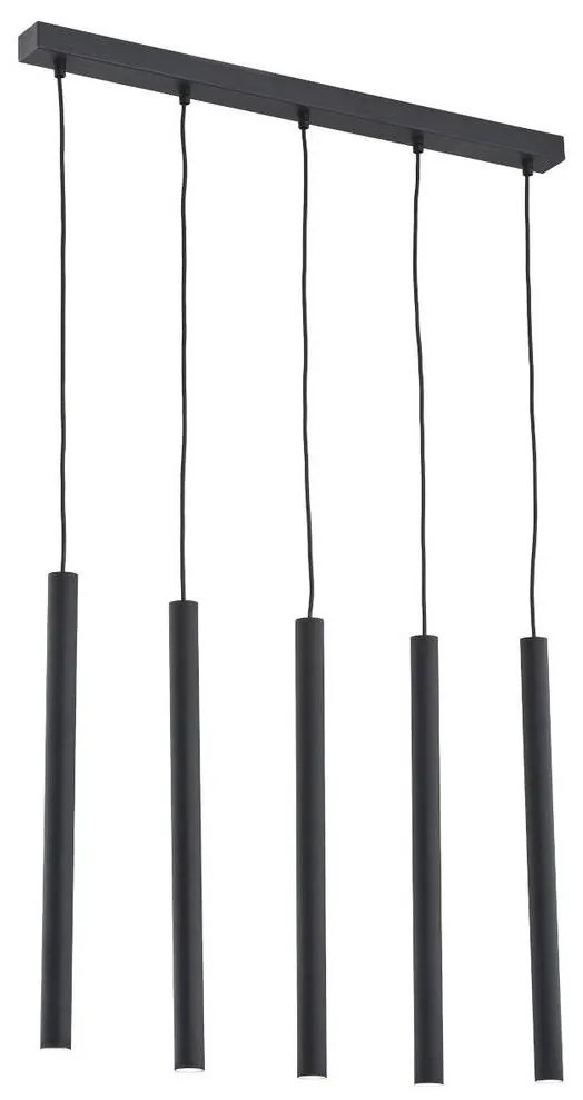 Argon 2137 - Csillár zsinóron ETNA 5xG9/6W/230V fekete