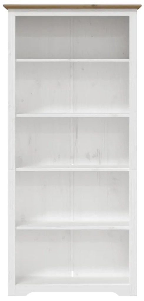 BODO barna tömör fenyőfa könyvszekrény 82 x 40 x 173 cm