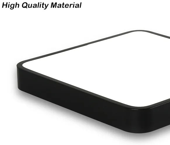 Brilagi - LED mennyezeti lámpatest POOL SQUARE LED/48W/230V 50x50 cm fekete