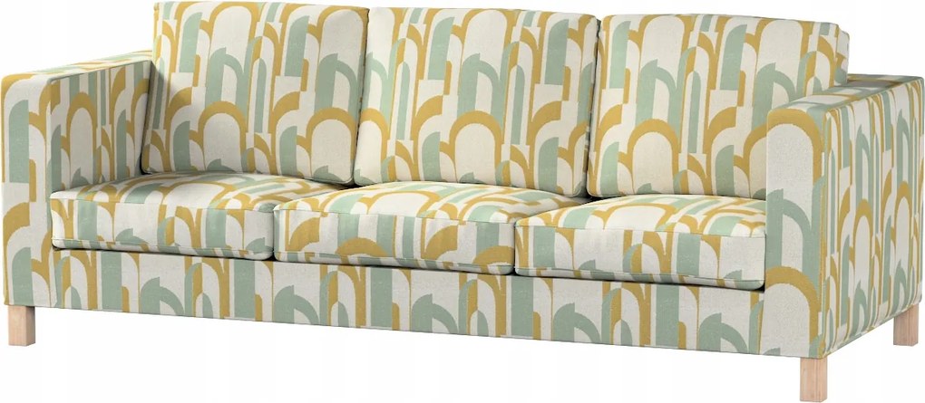 Karlanda 3 személyes kinyitható kanapé huzat Ikea narancssárga