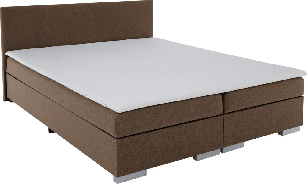 Boxspring ágy, barna, 160x200, ADARA
