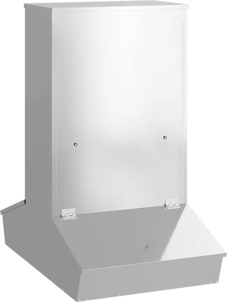 vidaXL Disznó Etető Ezüst 82 x 51 x 91,5 cm Horganyzott acél