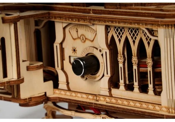 RoboTime - 3D fa mechanikus puzzle Gramofon (electric drive)