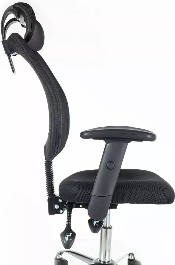 Fekete irodai szék FLEXISEAT Q-118RC