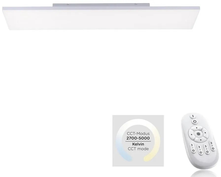 Leuchten Direkt 15553-16 - LED Dimmelhető lámpa CANVAS LED/20W/230V + távirányító