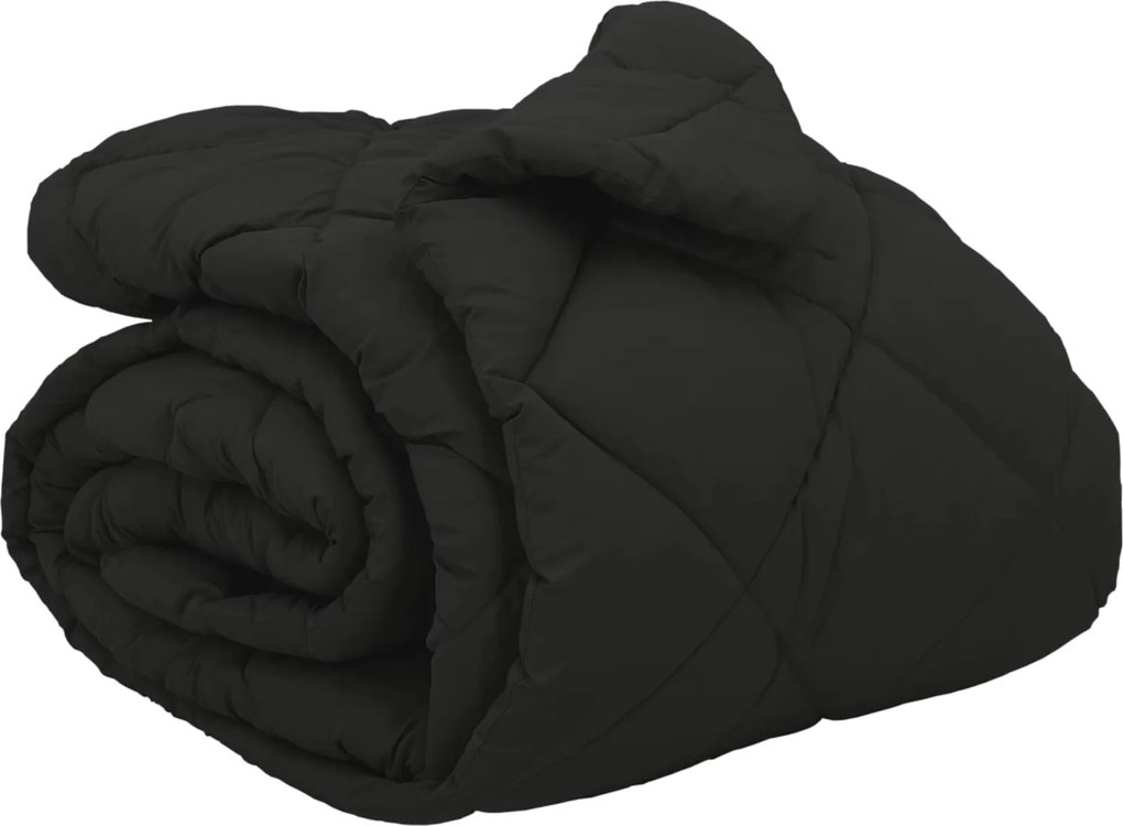 vidaXL Téli takaró Fekete 200 x 200 cm Mikroszál