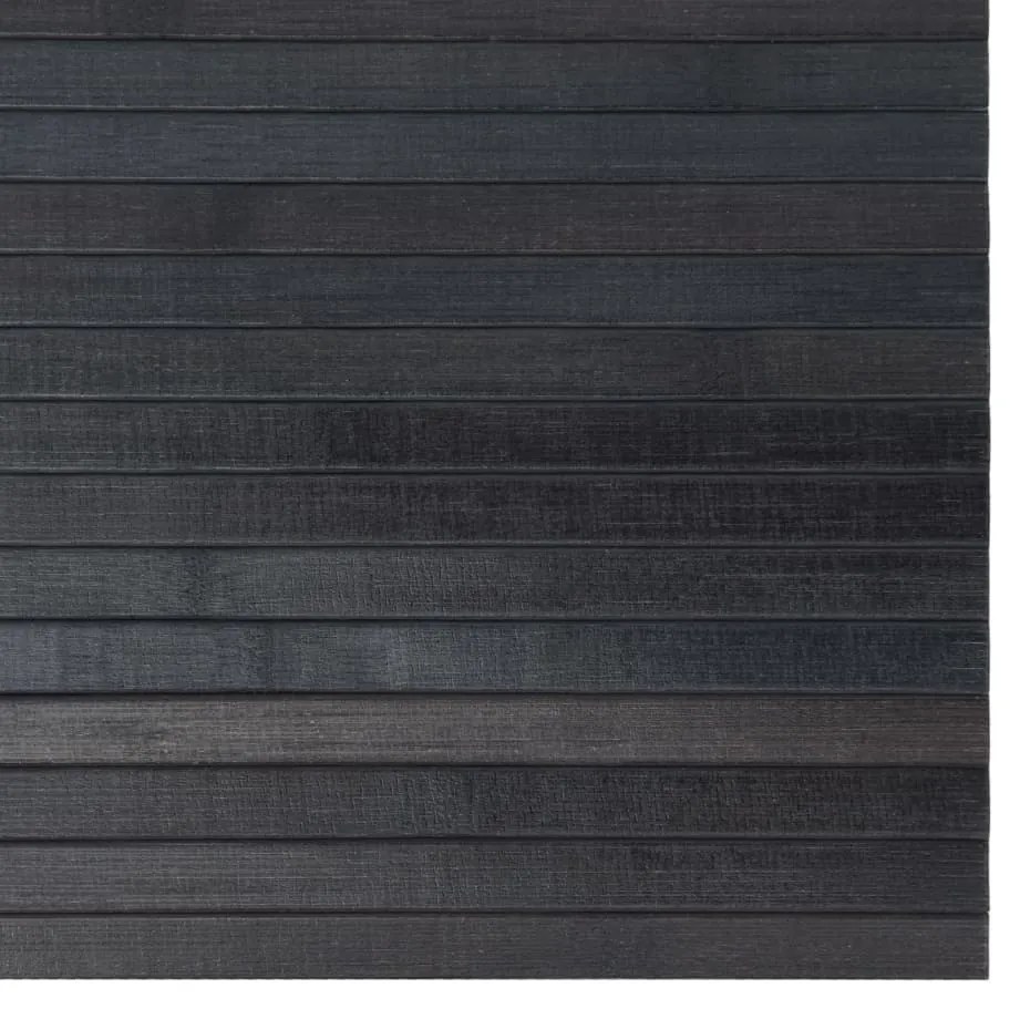 négyszögletű szürke bambusz szőnyeg 70 x 300 cm