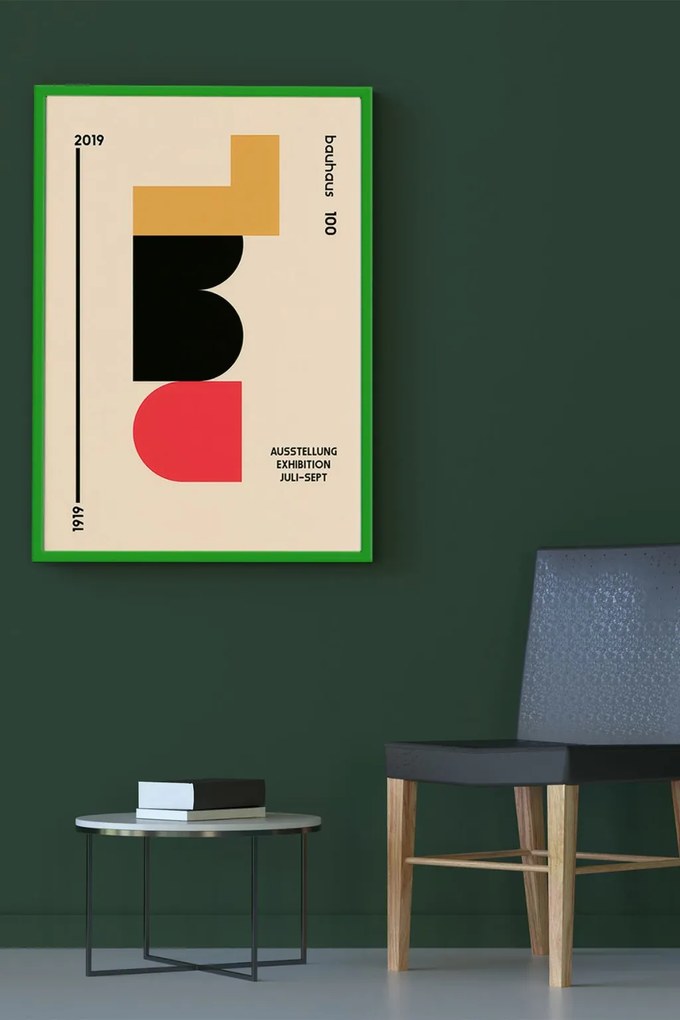 Falikép, zöld, 33×48 cm – Artrnkdata60