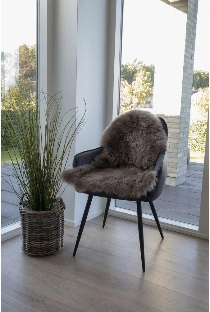 Lambskin báránybőr szőnyeg, 50x85 cm, Barna