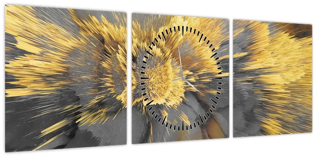 Kép - Arany expanzió (órával) (90x30 cm)