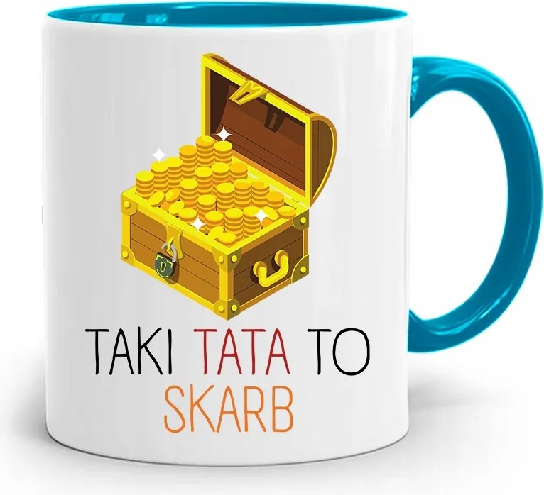 Kék Bögre Apának Egy Ilyen Apa Egy Kincs, fényképes nyomtatással