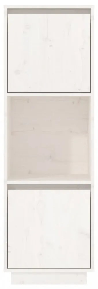 fehér tömör fenyőfa magasszekrény 38x35x117 cm