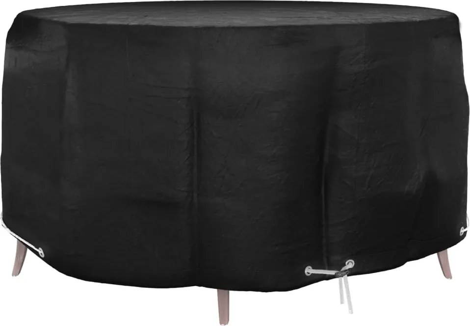 vidaXL kerek kerti bútorhuzat 10 fűzőlyukkal Ø230x90 cm