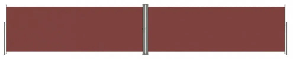 barna behúzható oldalsó napellenző 180 x 1000 cm