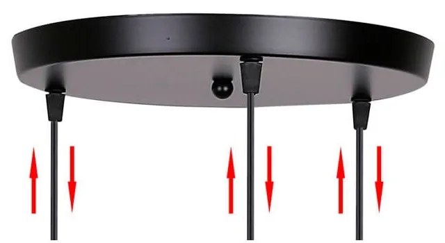 Fekete függőlámpa üveg búrával Felis – Candellux Lighting