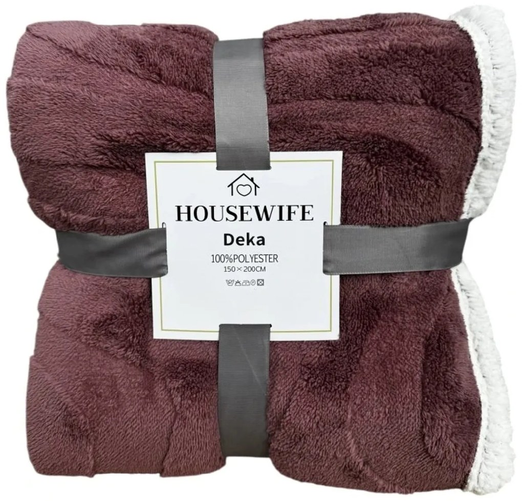 Luxus mikroplüss sherpa pléd NESTIVE rózsaszín Méret: 200 x 230 cm