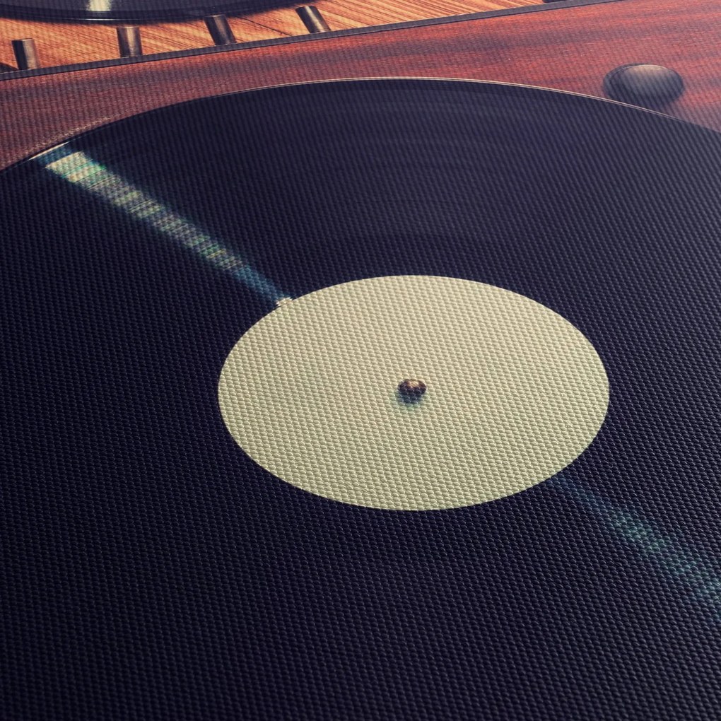 Gramofon lemezek képe (90x60 cm)