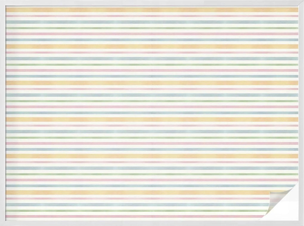 Öntapadós ablakfólia adatvédelem Pasztell csíkok 200x146