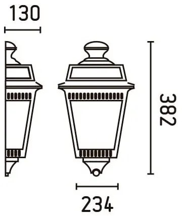FARO 71424 - Kültéri fali lámpa ARGOT 1xE27/100W/230V IP44