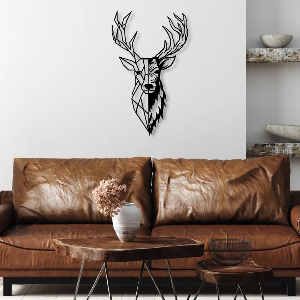 Red Deer 2 fém faldekoráció