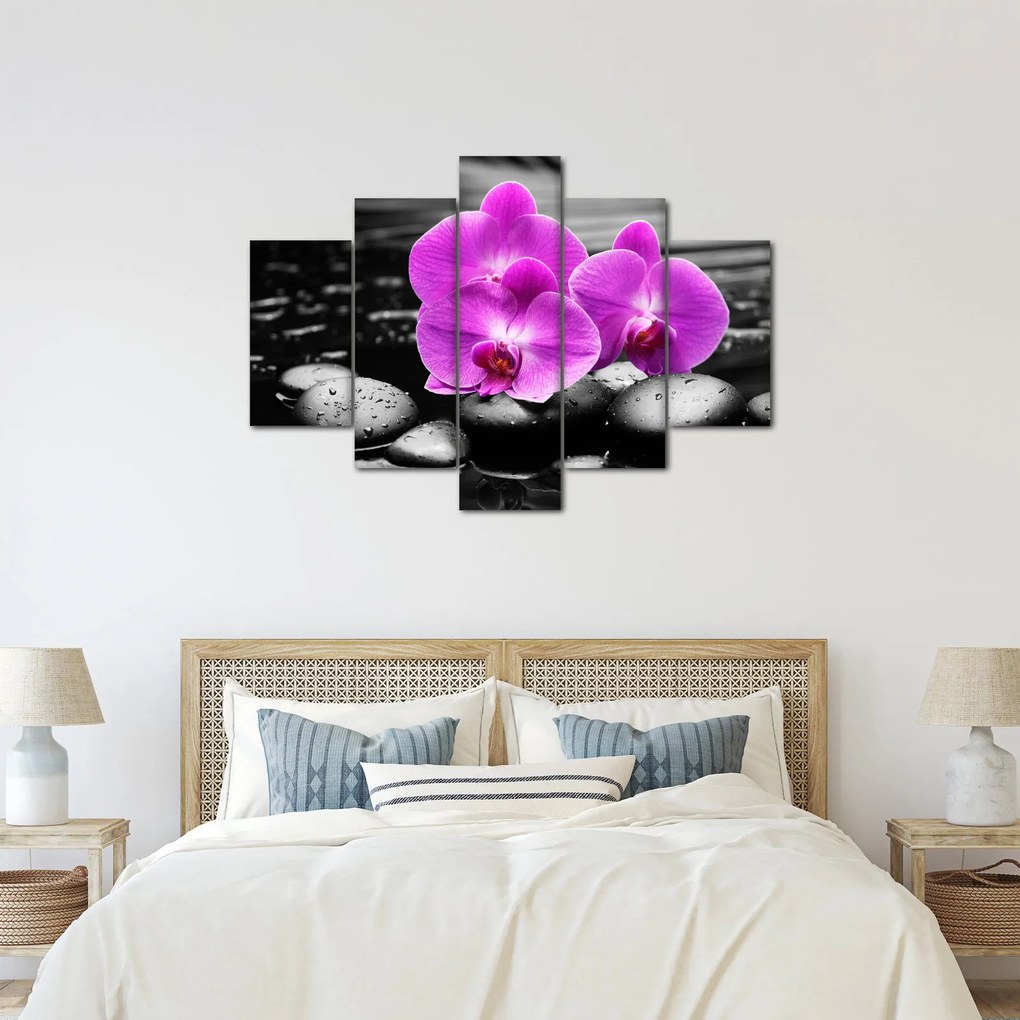 Kép - Lila orchideák (150x105 cm)