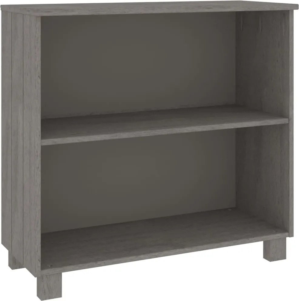 vidaXL HAMAR világosszürke tömör fenyőfa tálalószekrény 85x35x80 cm