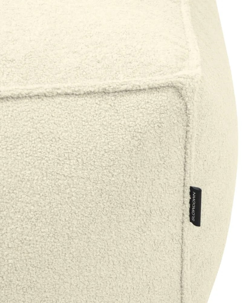 Világosszürke buklé babzsákfotel Mass – SLOWDOWN