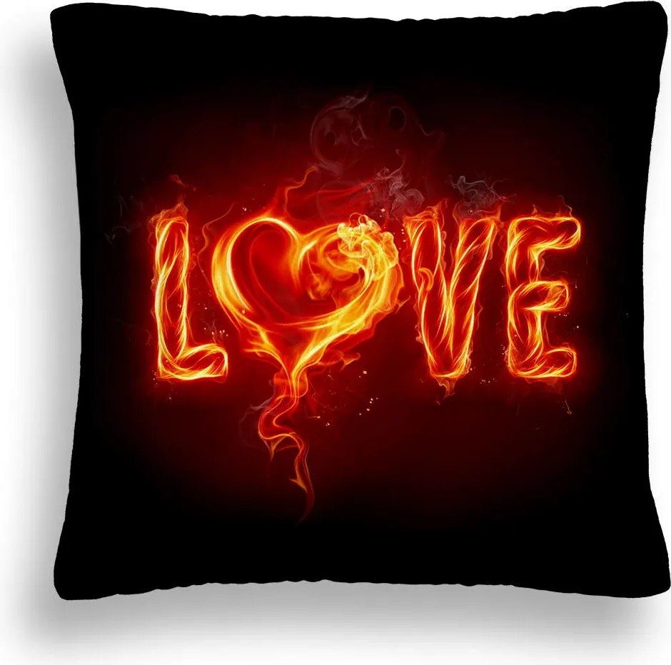 Párna Valentin Nap LOVE-10 Tűz Szerelem 40/40