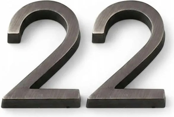 Lakásszám 22 ajtóra öntapadós szürke szálcsiszolt Számok szett