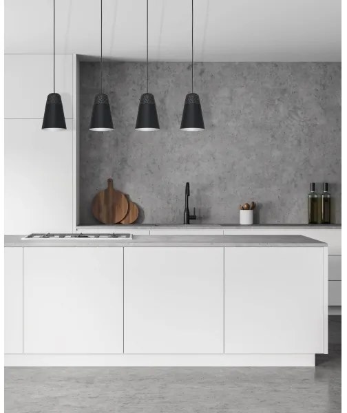 Eglo 99545 - Csillár zsinóron CANTERRAS 4xE27/40W/230V