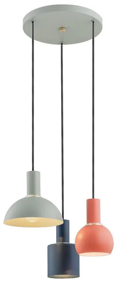 Argon Argon 1479 - Csillár zsinóron SINES 3xE27/15W/230V zöld/kék/narancssárga AR1479
