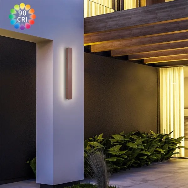BRILAGI -LED kültéri fali lámpa LINEAR LED/12W/230V 3000K IP65 50 cm barna CRI 90