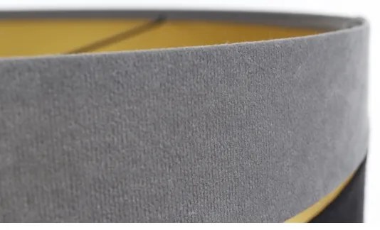 Csillár zsinóron SWING 1xE27/60W/230V fekete/szürke/arany