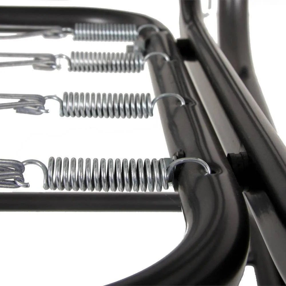 Sötétszürke fém kerti hintaágy Rimini – Dajar