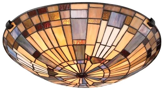 Quoizel QZ-INGLENOOK-F-SMALL - Mennyezeti lámpatest INGLENOOK 2xE27/60W/230V átm. 40,7 cm