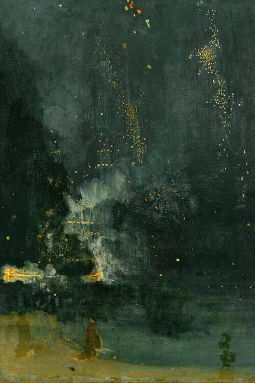 Reprodukció Nocturne in Black & Gold, James McNeill Whistler