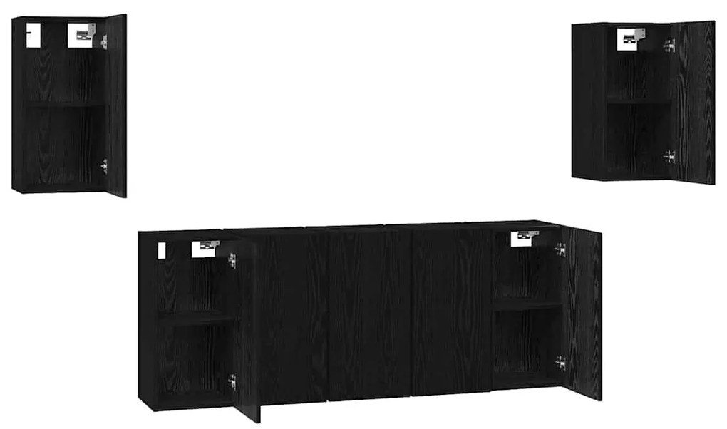 TV szekrény garnitúra 7 pcs Musta tammi 30.5 x 30 x 60 cm