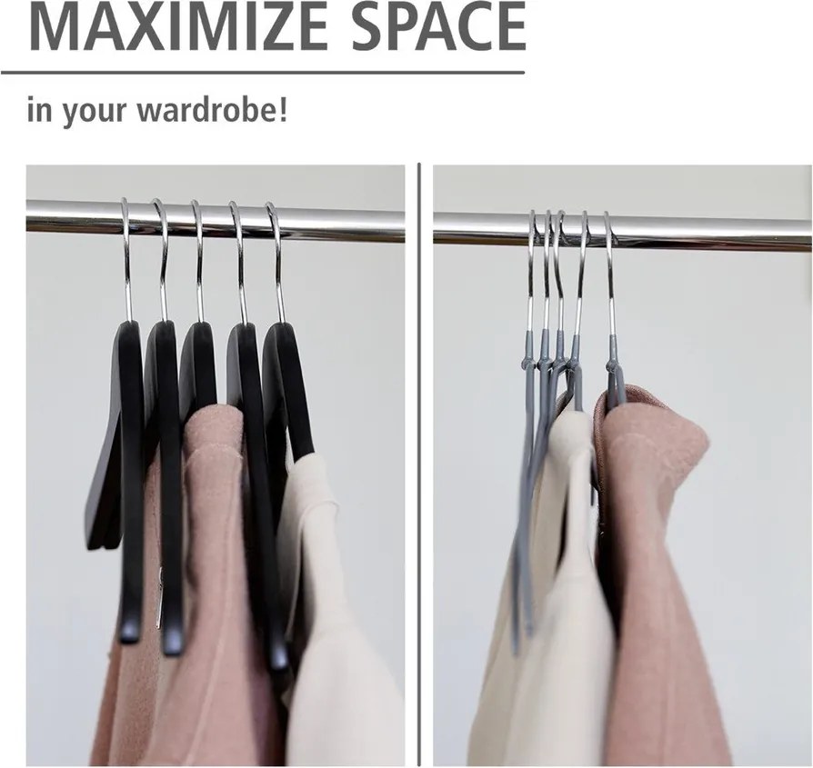 Fém vállfa szett 20 db-os Alessia – Wenko