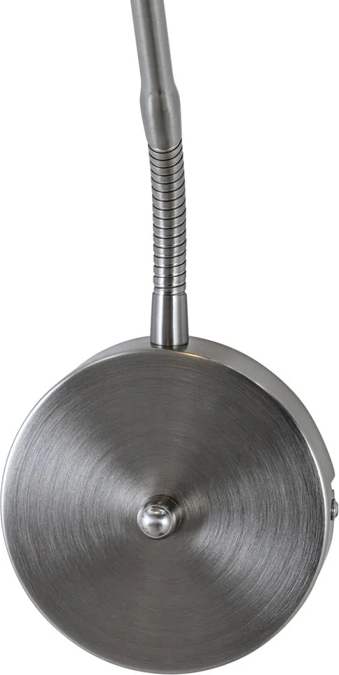 Modern acél fali lámpa LED-del - Eva