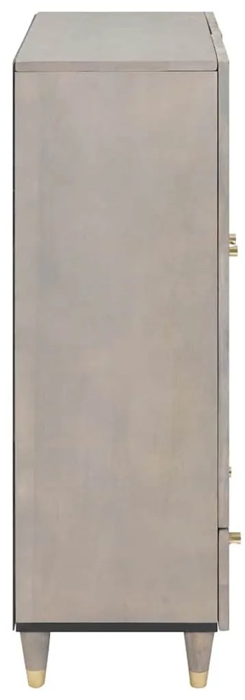 Magasfiú Szürke és Arany 60 x 33.5 x 100 cm Tömör mangófa