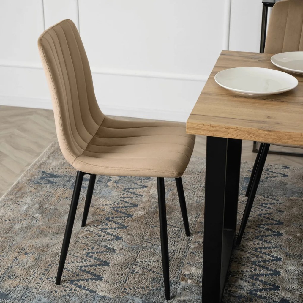 Bézs Bársony Étkezőszék IBIS