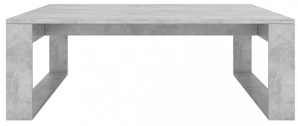 betonszürke szerelt fa dohányzóasztal 100 x 100 x 35 cm