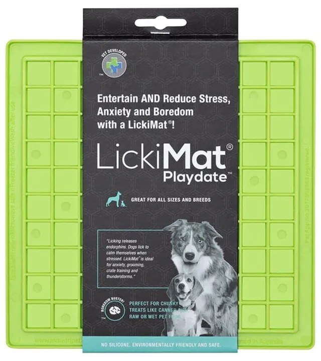 Nyalogatós alátét Playdate Green – LickiMat