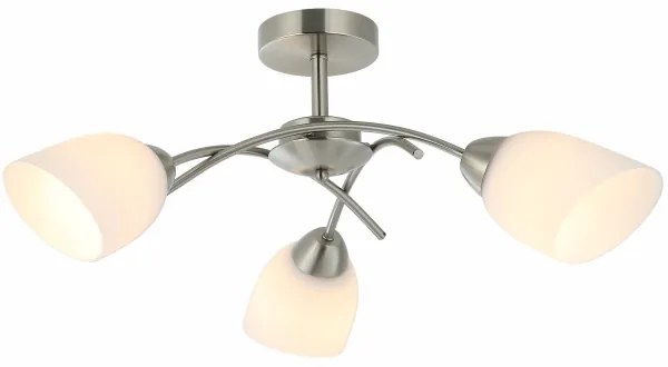 Felületre szerelhető csillár DONNA 3xE27/60W/230V nikkel